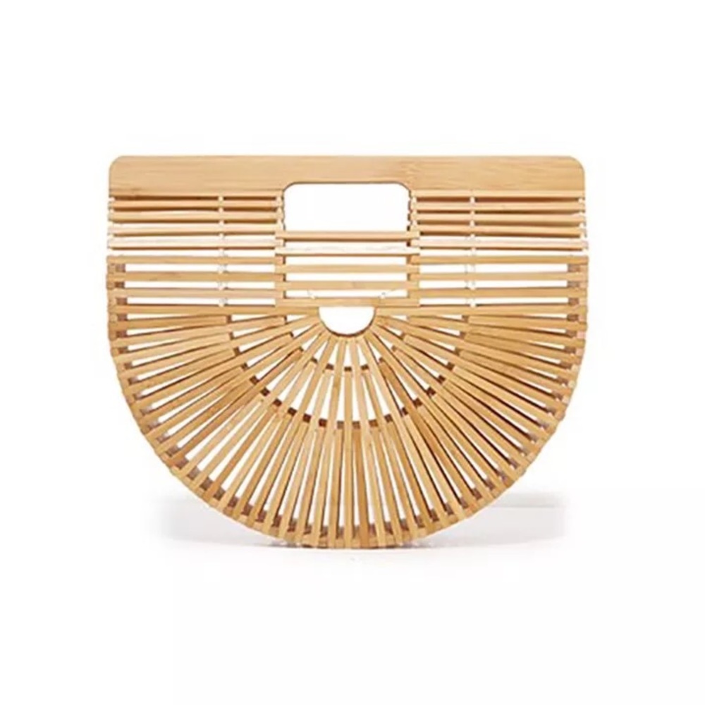 Vintage bamboo bag - brand new never used